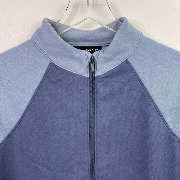 Under Armour Blue Track Top Zip Jacket Loose Fit Pockets Women's Small 42-44 EUC - Picture 2 of 8